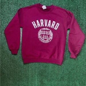 Harvard Burgundy Crewneck Sweater